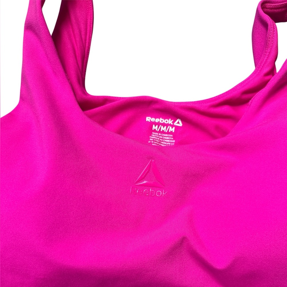 Reebok Hot Pink Workout Crop Tank